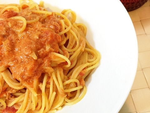 5分で!トマトツナパスタ